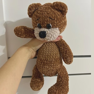 Teddy Bear Crochet Pattern: Amigurumi Plush Toy (PDF Download)