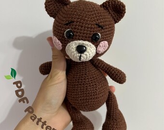 Amigurumi Teddy Bear Crochet Pattern: Plush Toy (PDF Download)
