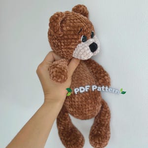 Bär Häkeln Muster, Amigurumi Teddy Bär Muster, Bär Häkeln Spielzeug, Muster In englischer Sprache