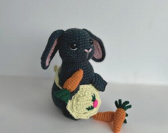 Amigurumi Bunny Pattern with Carrot Rabbit Crochet PDF English
