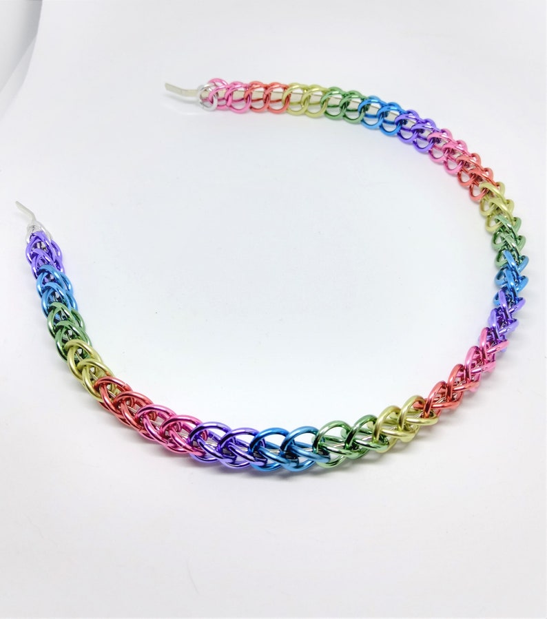 Half Persian in Sexuality Colors or Custom Colors Chainmaille Headbands