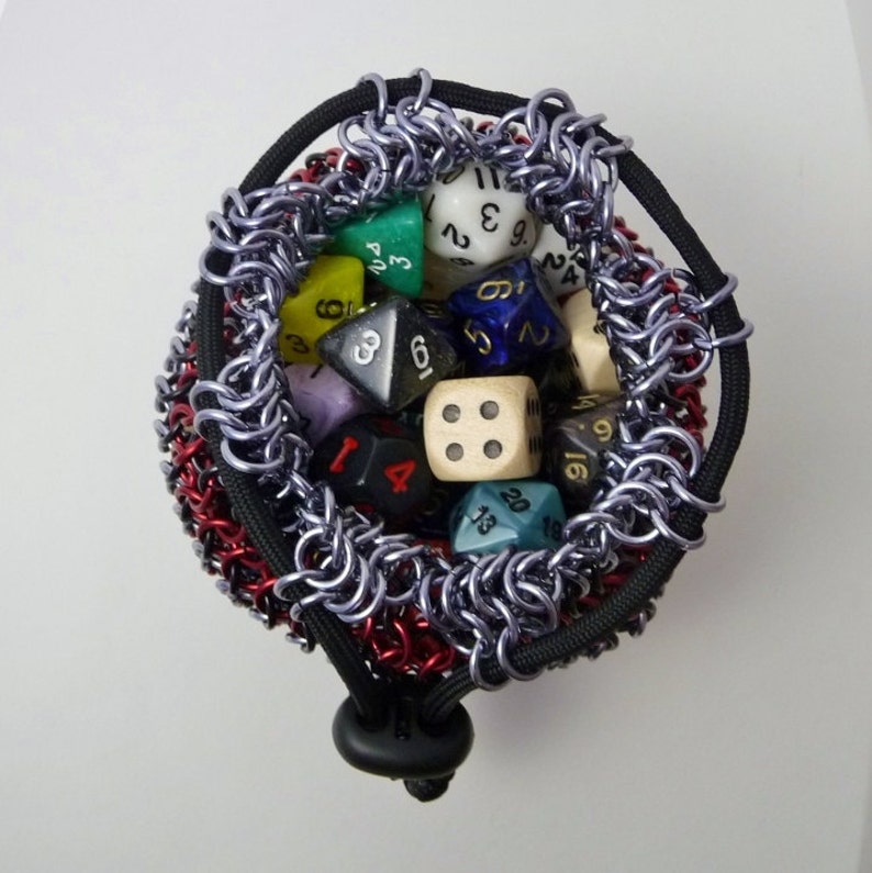 CUSTOM COLORS Chainmaille Dice Bag Etsy
