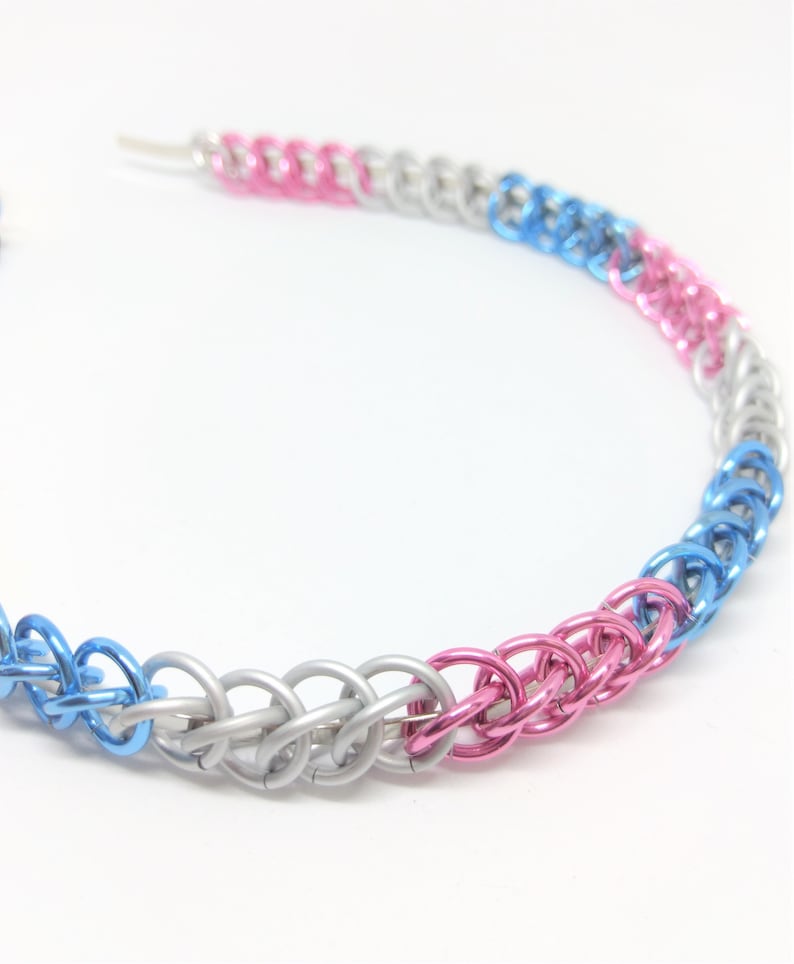 Half Persian in Sexuality Colors or Custom Colors Chainmaille Headbands