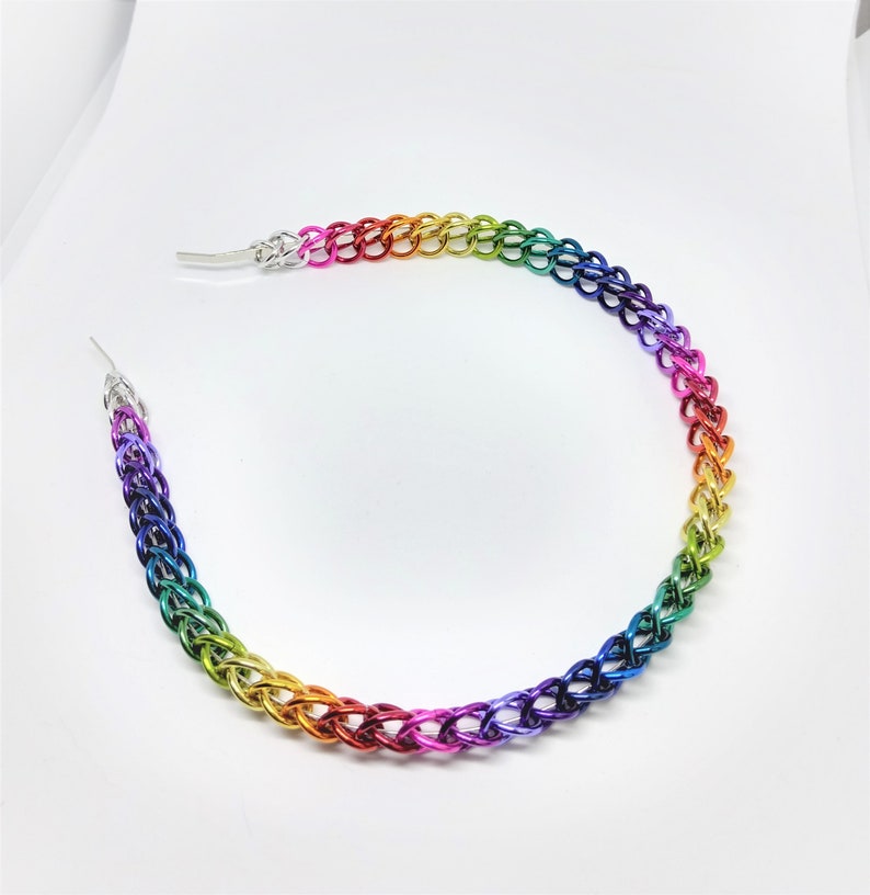 Half Persian in Sexuality Colors or Custom Colors Chainmaille Headbands