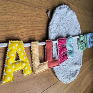 HAPPY BIRTHDAY | Fabric birthday garland | Decoration idea for a child&#39;s birthday party | Happy Birthday garland | Party decoration