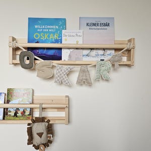 Guirnalda personalizada | Nombre de la cadena de banderines | Etiqueta de nombre | Tela con letras | Decoración colgante | Fiesta de cumpleaños infantil | Recién nacido| pequeños regalos