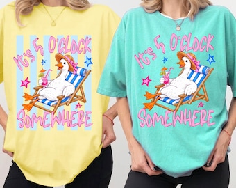 Bundle It’s 5 o’clock Somewhere PNG, ropical Sunset PNG, Trending PNG, Beach Png, Lake Png, Viral Png, Funny Goose, Girly Png, Boutique Png