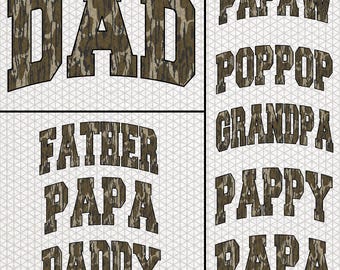 Dad Camouflage png, Old Camo Dad png, Vintage Camo Dad png, Dad Sublimation Shirt png, Fathers day png svg