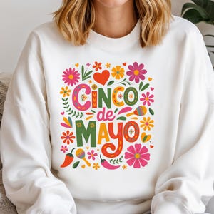 Cinco de Mayo PNG, Colorful Fiesta Shirt Design, Mexican Holiday Sublimation File, Digital Download for Cinco de Mayo Celebration