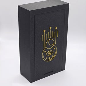 Boîte de rangement imprimée en 3D artisanale pour collectionneurs et lecteurs, solution de rangement pour cartes de tarot, boîtes de tarot