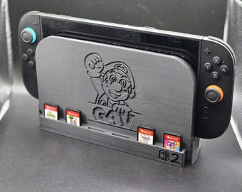 Personalised Nintendo Switch 2 Dock Cover and Game Storage Slots
