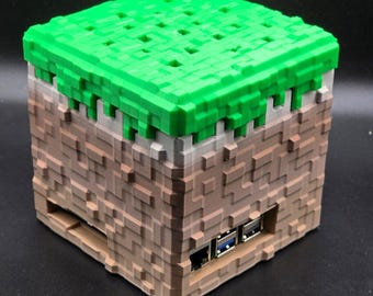 Iconic Grass Block Computer Case for Raspberry Pi 5