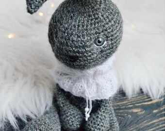 Spersonalizowany pluszowy króliczek szydełkowy Królik Amigurumi Lalka króliczek szydełkowy Przytulne pluszowe zwierzątko