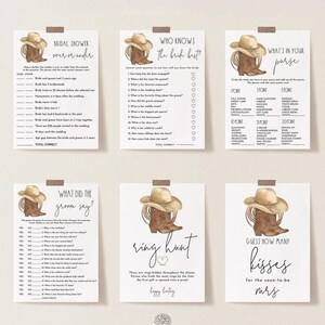 Giochi per la festa nuziale in stile western - Stivali da sposa da cowboy Download immediato