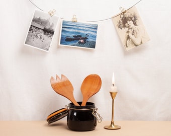 Rustic Worn Wooden Serving Utensils