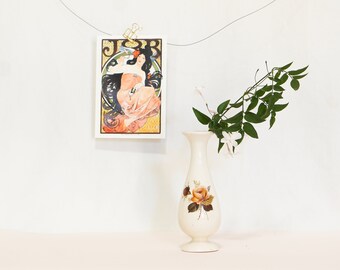 Peachy Rose Bud Vase