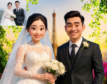 Retrato personalizado no estilo Pixar: arte digital 3D a partir de fotos