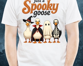 Spooky Goose Halloween PNG: Sublimação de terror engraçada (pacote com 3)