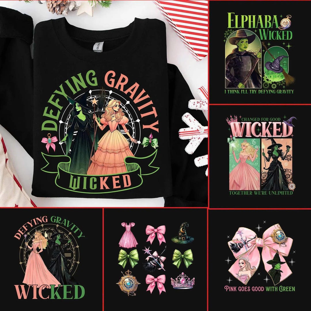Wicked Movie Png, Wicked PNG, Wicked Vinyl, Wicked Cricut Png - Etsy
