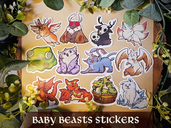 Baby Beast Sticker Set | DnD and Mythical Creatures