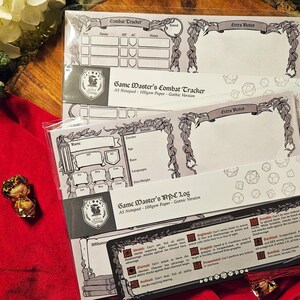 Gothic DnD NPC Log: A5 Notepad for TTRPG and Dungeons and Dragons Notes