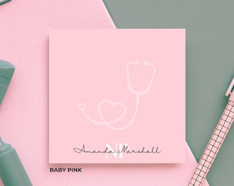 Personalized Nurse Practitioner Sticky Notes, Note Pads, NP Gifts, Nurse Practitioner Gift, NP Note Pads, Gifts for Graduation, Custom Gift