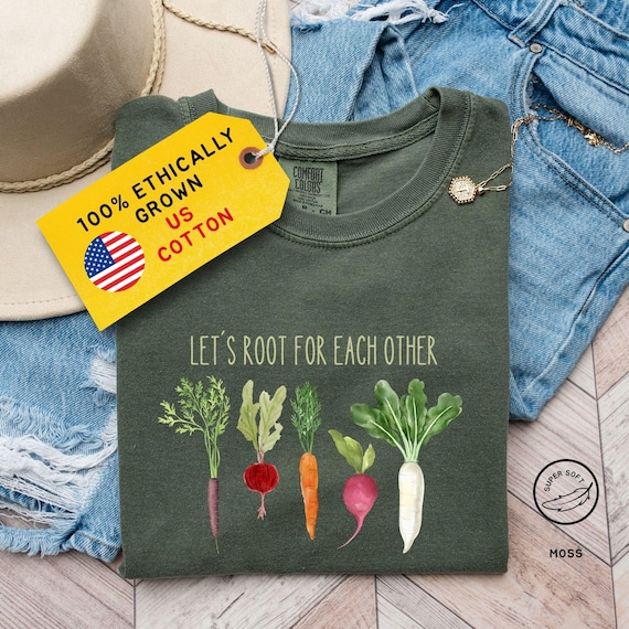 Lets Root For Each Other Vegetable Shirt for Gardeners, Vegetable Shirt for Garden Lovers, Garden Lovers Shirt, Vintage Garden Lover TShirt