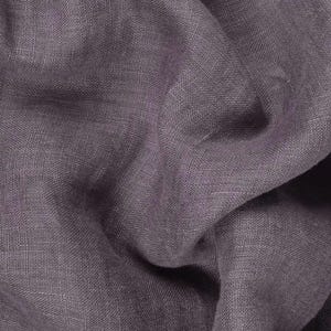 Washed Linen Fabric in Purple - 100% Natural Linen, 93 GSM | Soft, Durable, and Breathable | Ideal for Sewing, Crafts, Home Décor