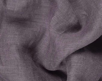 Washed Linen Fabric in Purple - 100% Natural Linen, 93 GSM | Soft, Durable, and Breathable | Ideal for Sewing, Crafts, Home Décor