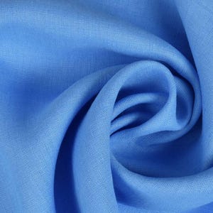 Washed Linen Fabric in Light Blue - 100% Natural Linen, 205 GSM | Soft, Durable, and Breathable | Ideal for Sewing, Crafts, Home Décor
