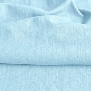 Washed Linen Fabric in Sky Blue - 100% Natural Linen, 200 GSM | Soft, Durable, and Breathable | Ideal for Sewing, Crafts, Home Décor
