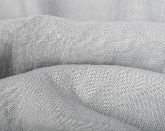 Handwoven Pure Linen Fabric: Greige 58