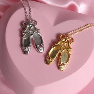 バレリーナシューズネックレス、バレリーナドリームネックレス、925スターリングシルバー