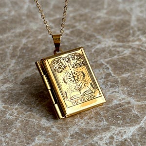 Der Leser Tarot Karte Buch Locket, mystischer Schmuck
