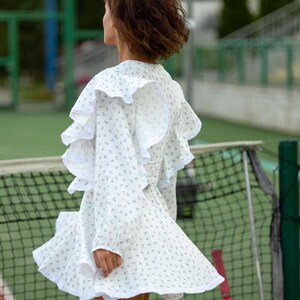 2 Piece Skirt Set Women, Romantic Matching Outfit, Summer Outfit Set, Cottagecore Dress Set, Vacation Brunch Outfit, Feminine Look, flowers image 7