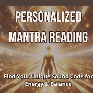 Aangepaste mantra-lezing | Gepersonaliseerde energie- en numerologieanalyse | Spirituele klankgenezing | Digitale PDF-gids | chakra's | hz | Om | geheim