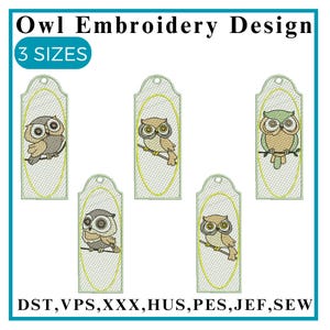 Owl Embroidery Design, FSL Owl Embroidery, Cute Baby Owl Embroidery, Majestic Owl Embroidery, Brown Owl Embroidery,Machine Embroidery Design