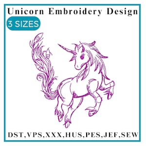 Unicorn embroidery design, Neon Unicorn Embroidery, Cute Baby Unicorn Embroidery, Majestic Unicorn Embroidery, Machine embroidery design