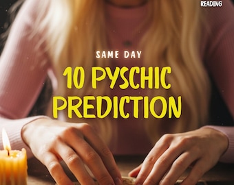 10 Psychic Predictions, Tarot Reading, Love Career Life Guidance, Future Insights, Fortune Telling Oracle, PDF Report, 24 Hour