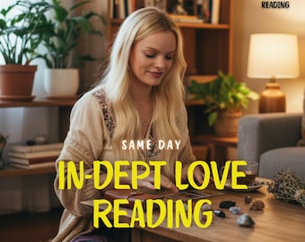 In-Depth Love Reading Psychic Tarot Soulmate Guidance, Relationship Insights Twin Flame Connection, PDF Report, 24 Hour Delivery