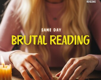 Honest Tarot Reading, Straightforward Clairvoyant Insights No Sugarcoating, Direct Truth Psychic Guidance Love Career, PDF, 24 Hour Delivery