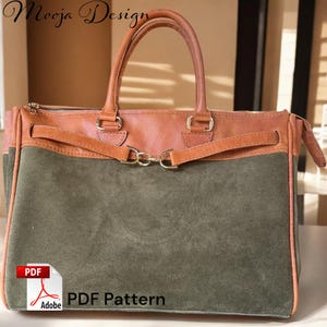Leather Bag Pattern, Bag Pdf, Bag Template PDF, Leather Bag pdf, Bag Pattern, Pdf Download, DIY Bag Pattern