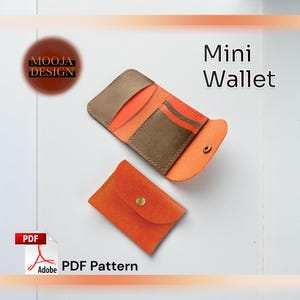 Snap Wallet, Leather Card Holder Pattern