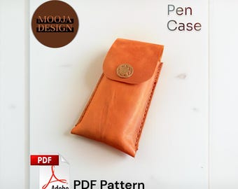 Wzór na skórzany długopis, piórnik DIY (szablon PDF)