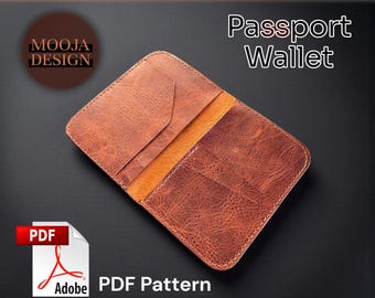 Etui na paszport, skórzany wzór podróżny, okładka na paszport