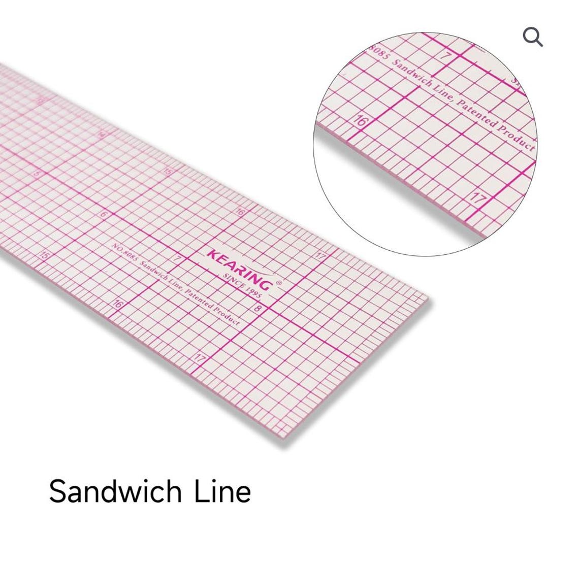 Hake Grading Ruler Kearing Pattern Grading, Marking Ruler 18”x2