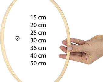 Holzringe zum basteln Bambusringe für DIY verschiedene großen