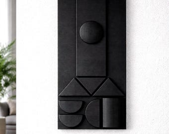 Abstrakte Holzplatte (STL) – Minimalistische CNC-Wandkunst, 3D-Reliefschnitzerei (digitaler Download)