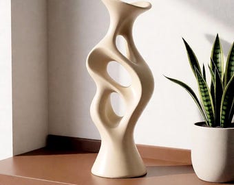 Modern Abstract Sculpture STL | Parametric Organic 3D Print | Contemporary Home Decor | Digital Download