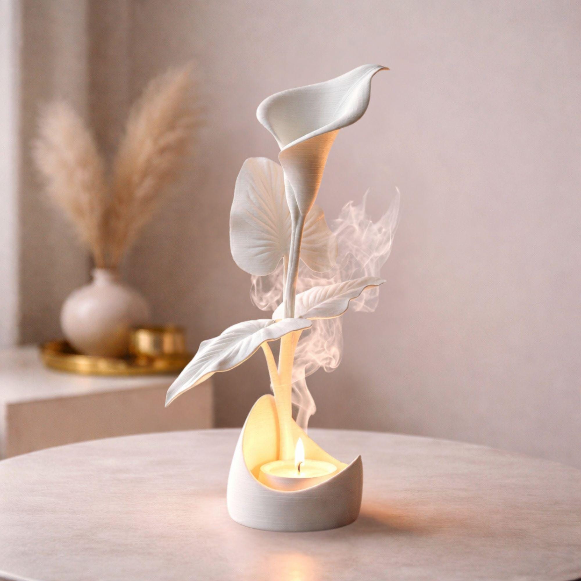 Calla lily candle holder - Etsy 日本
